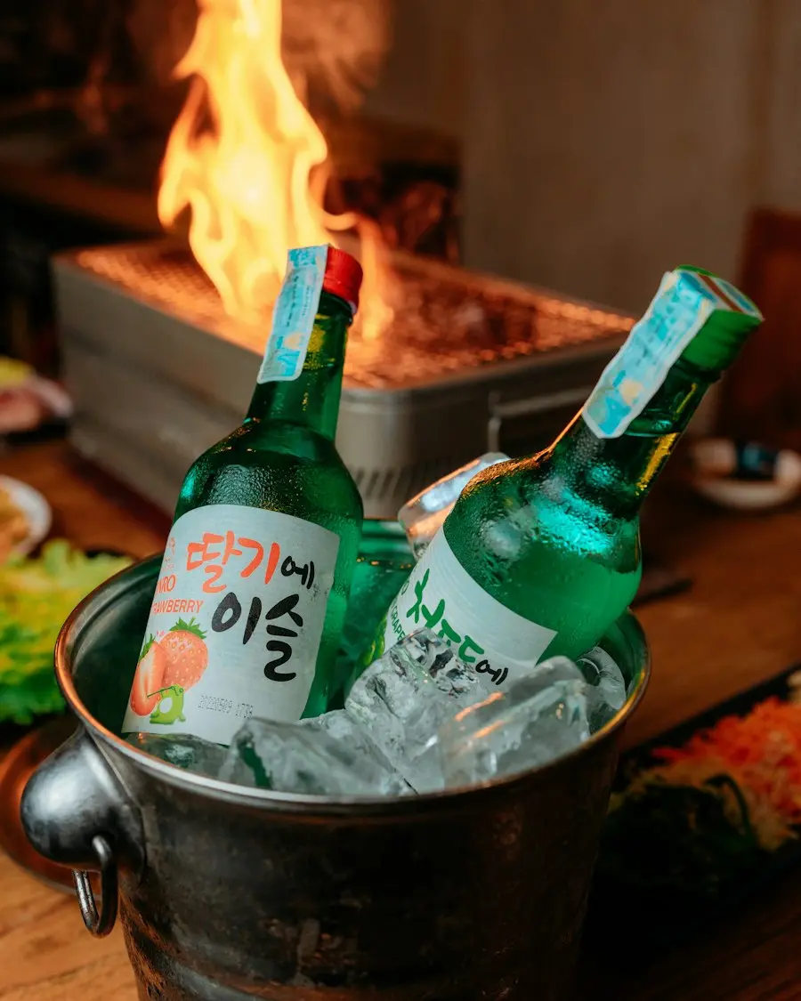 Soju en glazen